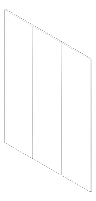 3D Documentation Image of Panel Decorative Laminex Surround Batten300