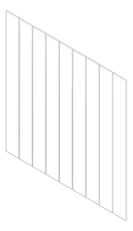3D Documentation Image of Panel Decorative Laminex Surround ClassicVJ100