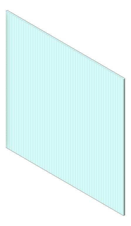3D Shaded Image of Panel Decorative Laminex Surround DemiRound20 Harmonious