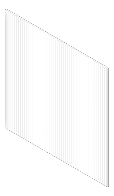 3D Shaded Image of Panel Decorative Laminex Surround DemiRound20 LexiconQuarter