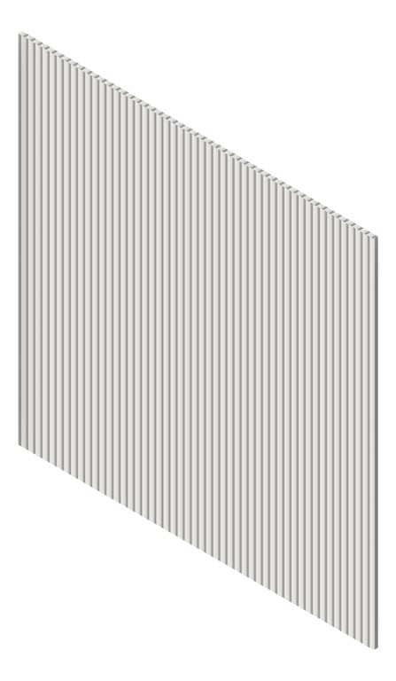 3D Presentation Image of Panel Decorative Laminex Surround DemiRound20 Silkwort