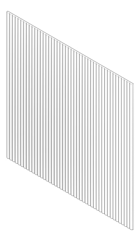 3D Documentation Image of Panel Decorative Laminex Surround DemiRound20