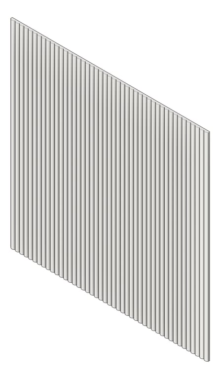 3D Shaded Image of Panel Decorative Laminex Surround DemiRound20