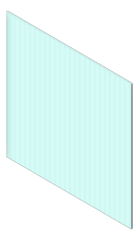 3D Shaded Image of Panel Decorative Laminex Surround DemiRound40 Harmonious