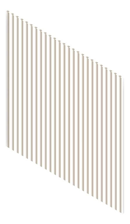 3D Presentation Image of Panel Decorative Laminex Surround DemiRound40 HogBristleHalf