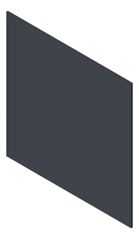 3D Shaded Image of Panel Decorative Laminex Surround DemiRound40 Maximus