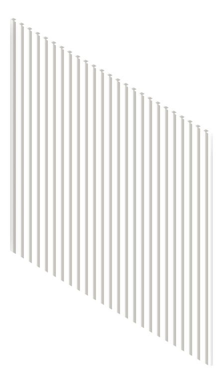 3D Presentation Image of Panel Decorative Laminex Surround DemiRound40 NaturalWhite