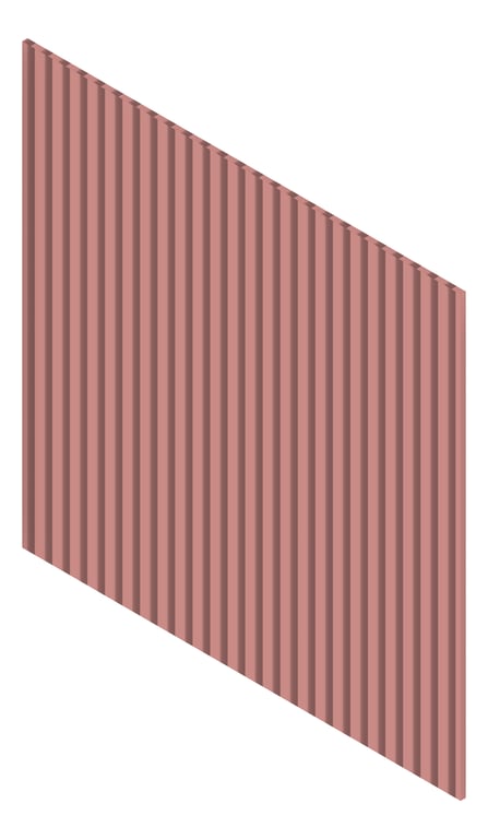 3D Presentation Image of Panel Decorative Laminex Surround DemiRound40 TerraRose