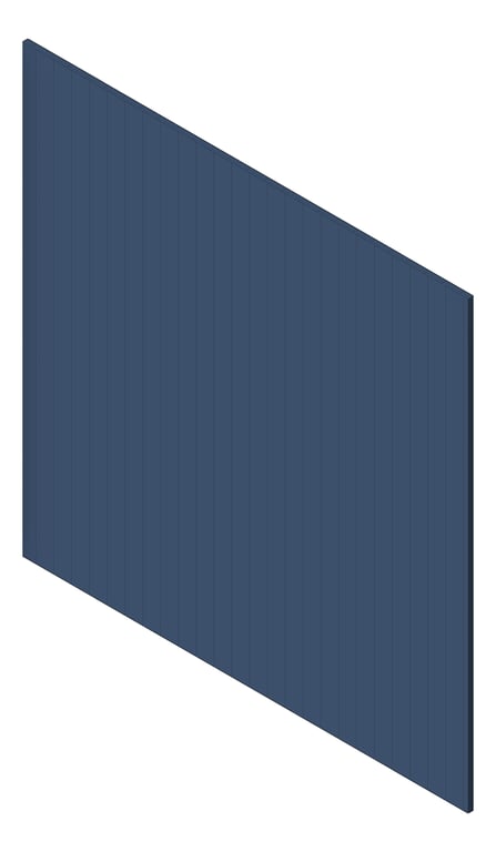 3D Shaded Image of Panel Decorative Laminex Surround DemiRound40 WinterSea