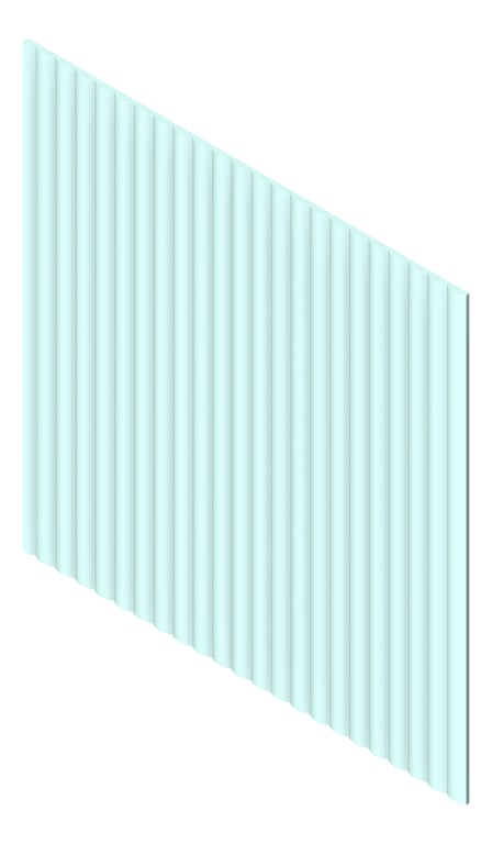 3D Presentation Image of Panel Decorative Laminex Surround DemiRound40
