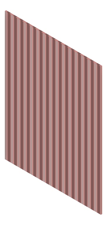 3D Presentation Image of Panel Decorative Laminex Surround FrenchStripe30 TerraRose