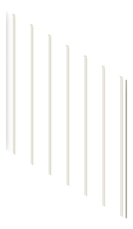 3D Presentation Image of Panel Decorative Laminex Surround Heritage150 HogBristleHalf
