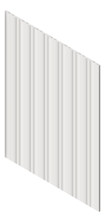 3D Presentation Image of Panel Decorative Laminex Surround Scallop135 Silkwort