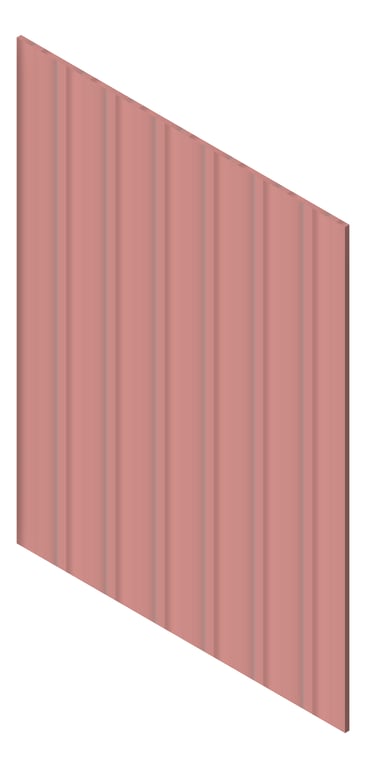 3D Presentation Image of Panel Decorative Laminex Surround Scallop135 TerraRose