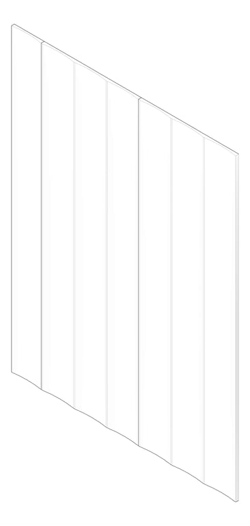 3D Documentation Image of Panel Decorative Laminex Surround Scallop135