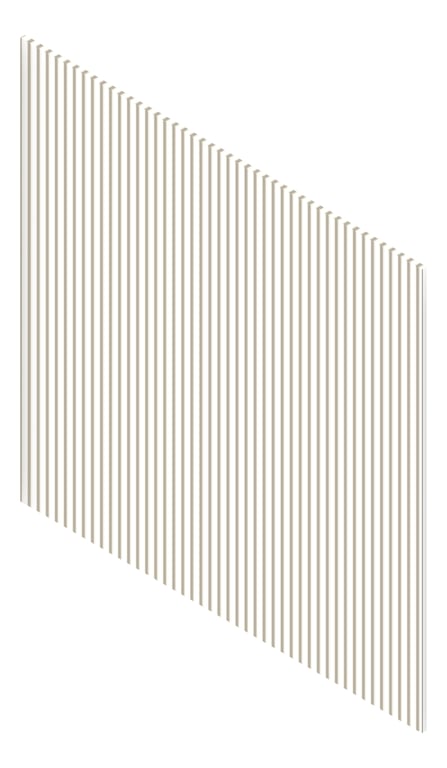 3D Presentation Image of Panel Decorative Laminex Surround Scallop22.5 HogBristleHalf