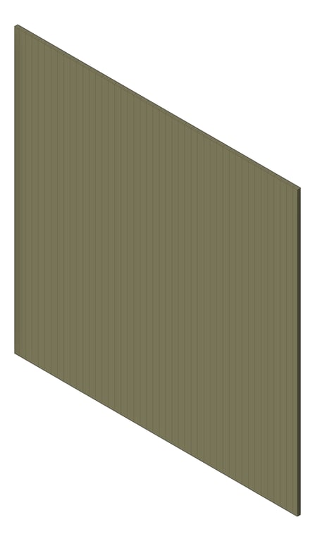 3D Shaded Image of Panel Decorative Laminex Surround Scallop22.5 NaturalFlora