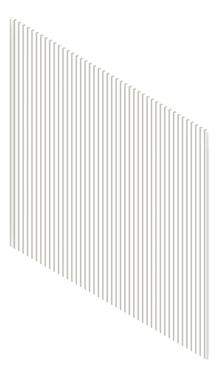 3D Presentation Image of Panel Decorative Laminex Surround Scallop22.5 NaturalWhite