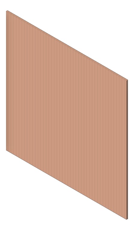 3D Shaded Image of Panel Decorative Laminex Surround Scallop22.5 NewPenny