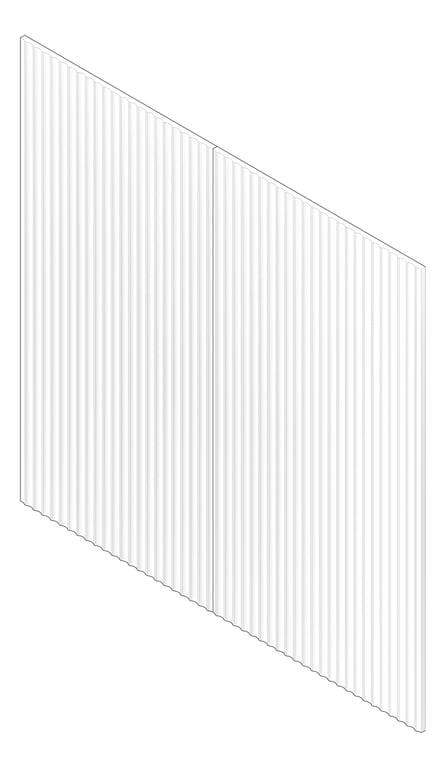 3D Documentation Image of Panel Decorative Laminex Surround Scallop22.5