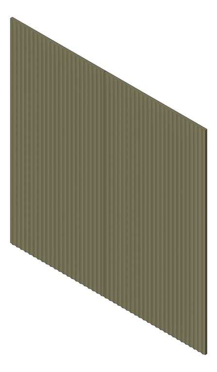 3D Shaded Image of Panel Decorative Laminex Surround Scallop22.5