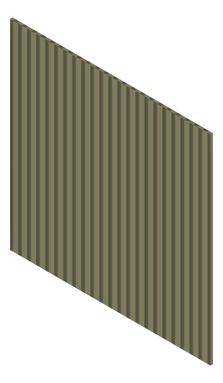 3D Presentation Image of Panel Decorative Laminex Surround Scallop45 NaturalFlora