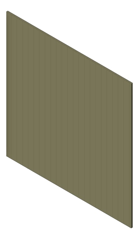 3D Shaded Image of Panel Decorative Laminex Surround Scallop45 NaturalFlora