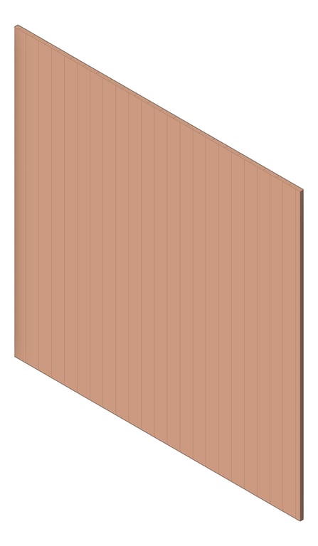 3D Shaded Image of Panel Decorative Laminex Surround Scallop45 NewPenny
