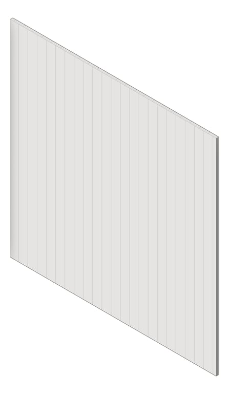 3D Shaded Image of Panel Decorative Laminex Surround Scallop45 Silkwort