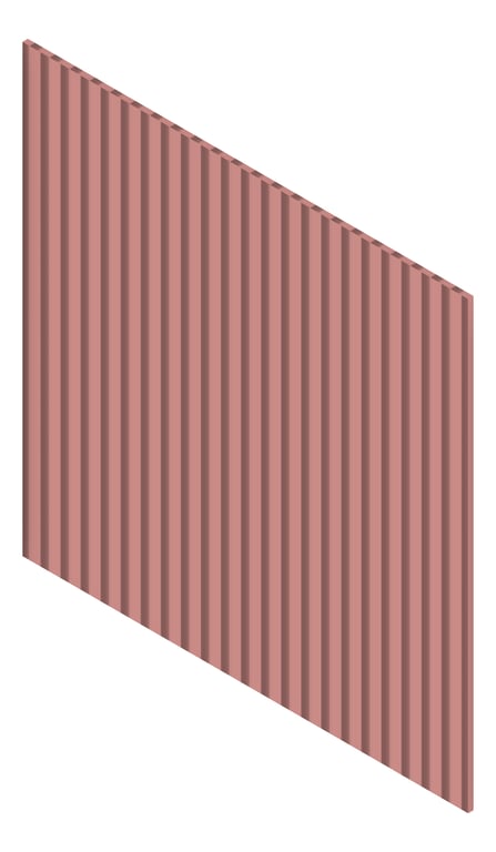 3D Presentation Image of Panel Decorative Laminex Surround Scallop45 TerraRose