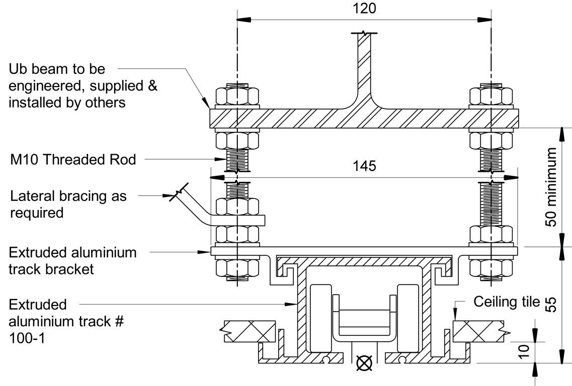  Image of OPR - Bracket Steel Fix Detail - 100-1 Track