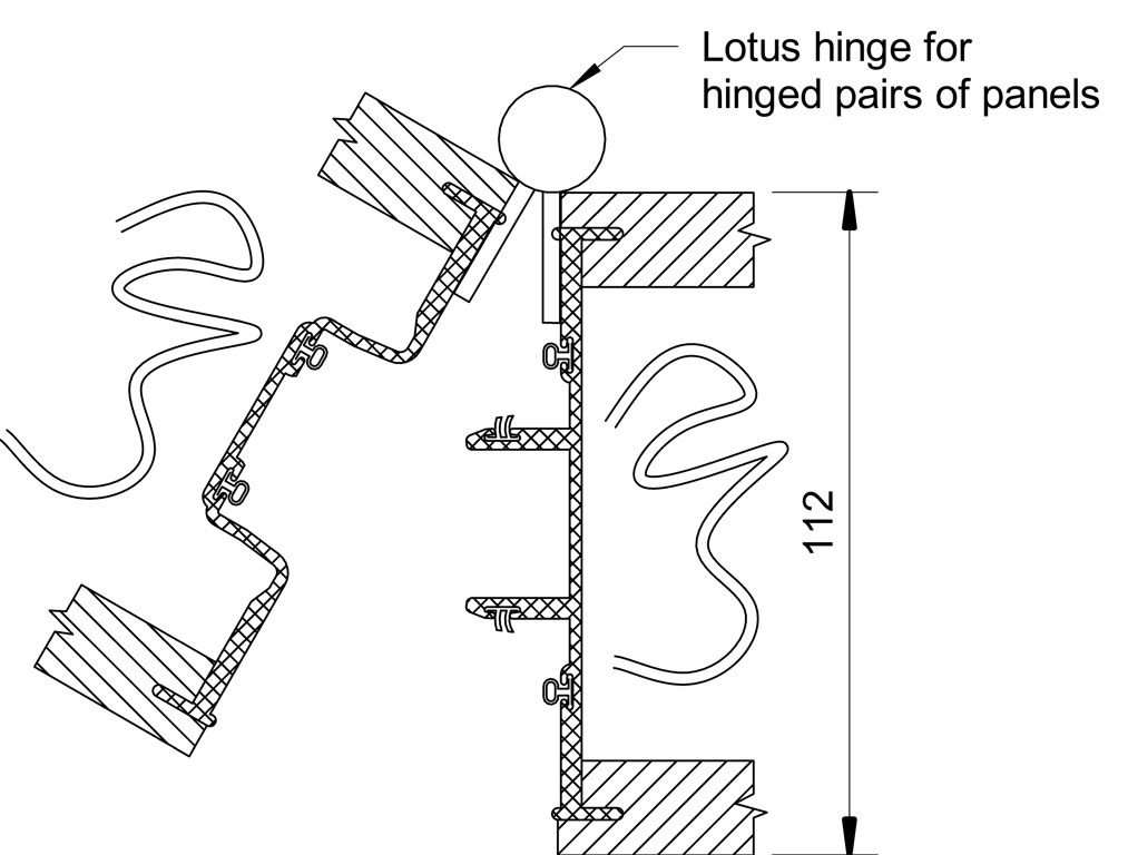  Image of OPR - Panel Joint Detail - Hinged Overlay