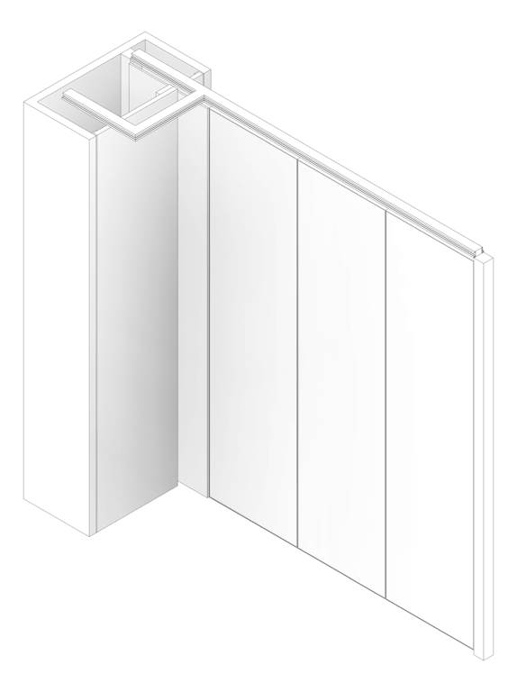 3D Documentation Image of OperableWall SideStack LotusDoors