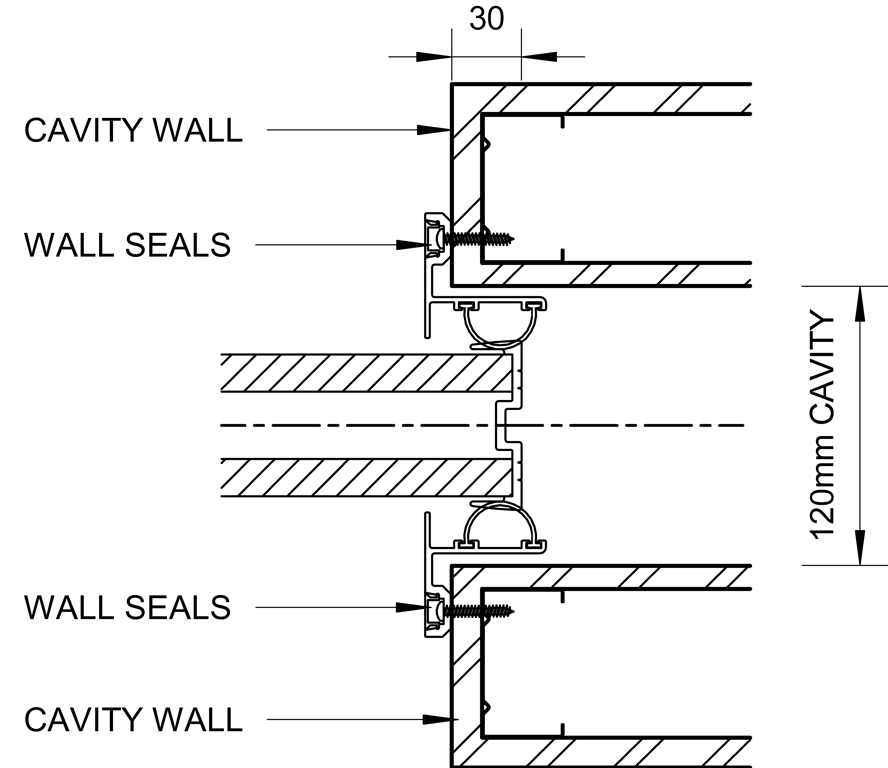 SL65 - Single Cavity Slider - Cavity Track - Cavity Wall