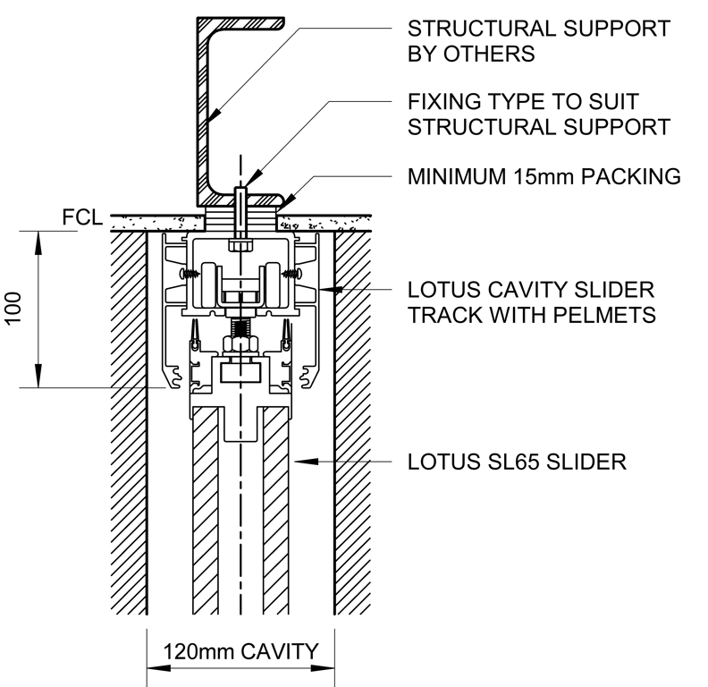  Image of SL65 - Single Cavity Slider - Cavity Track - Head Track