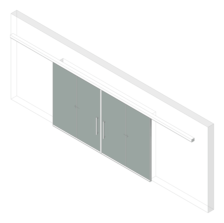 Image of Door Sliding LotusDoors BiParting FaceFixed