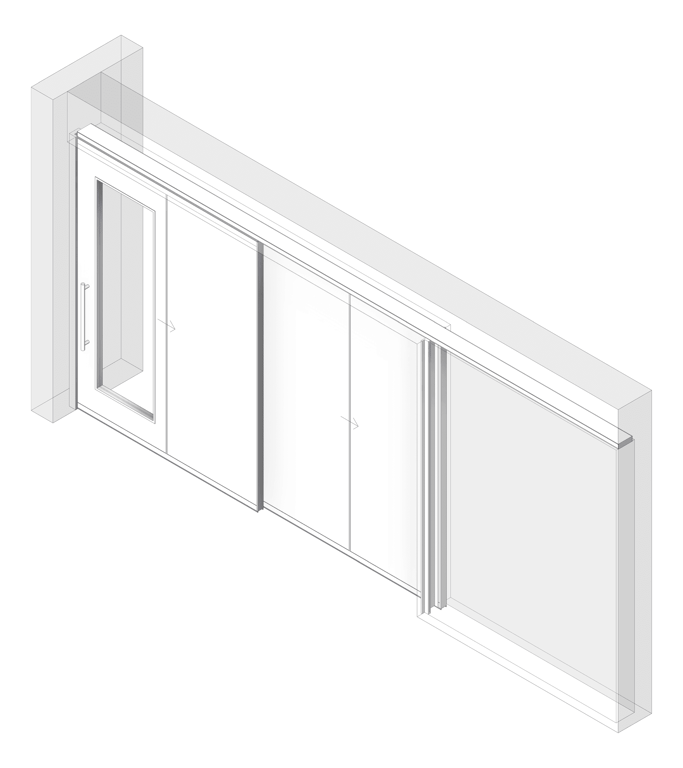 Door Sliding LotusDoors Dual Cavity