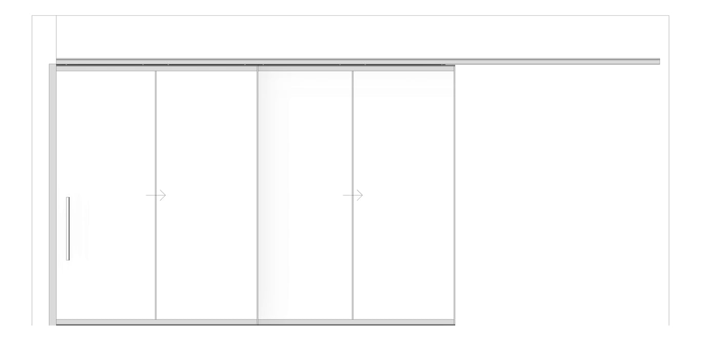 Front Image of Door Sliding LotusDoors Dual