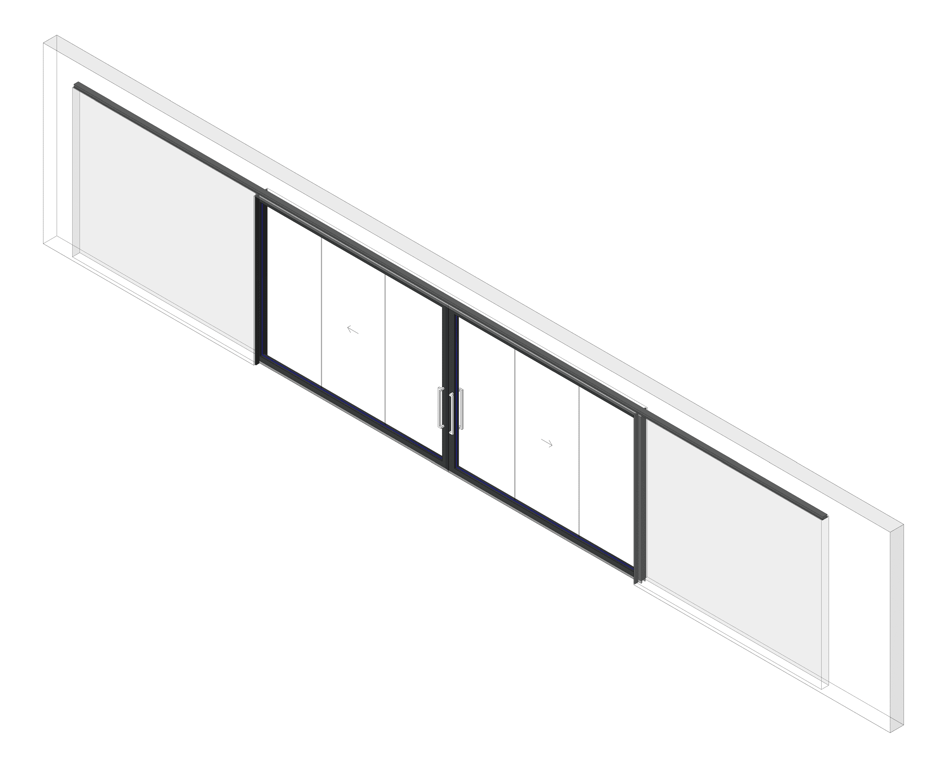 Door Sliding LotusDoors Glass BiParting Cavity