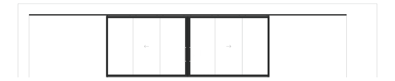 Front Image of Door Sliding LotusDoors Glass BiParting Cavity