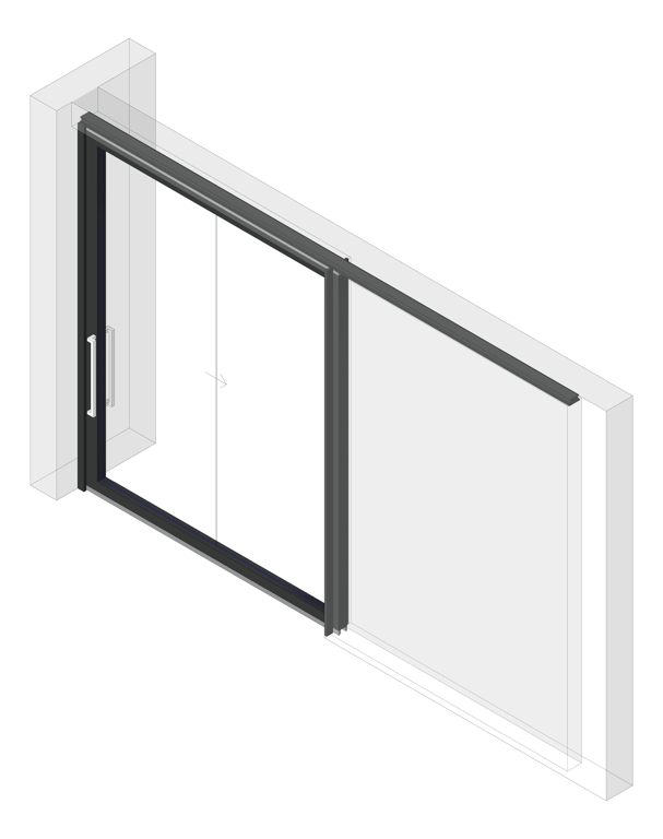 Image of Door Sliding LotusDoors Glass Single Cavity