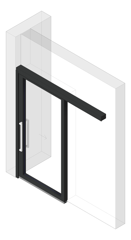 Door Sliding LotusDoors Glass Single FaceFixed