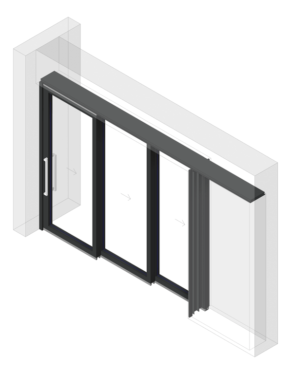 Image of Door Sliding LotusDoors Glass Triple Cavity