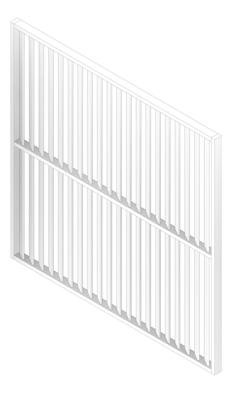3D Documentation Image of Screen Batten Louvreclad VulcanSeries 125x20 Vertical