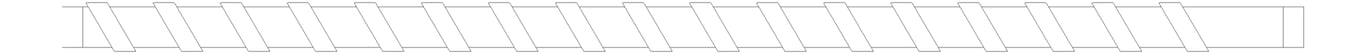Plan Image of Screen Batten Louvreclad VulcanSeries 137x45 Vertical