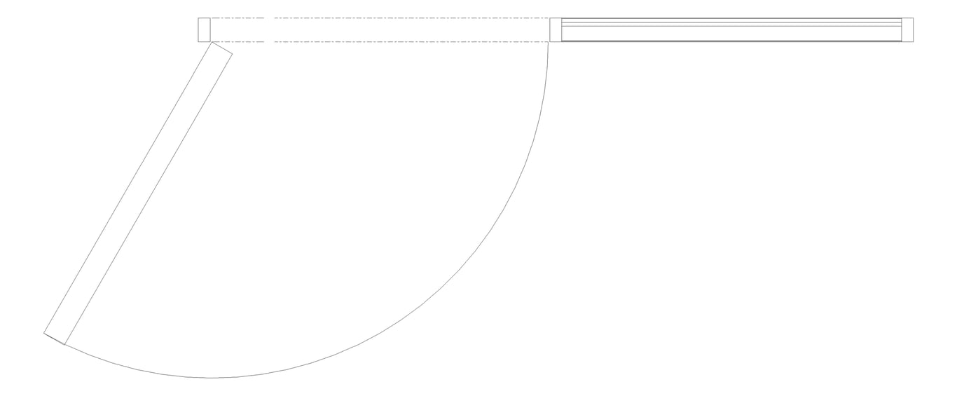 Plan Image of Door LouvredSwing Louvreclad HudsonSeries 100 Horizontal