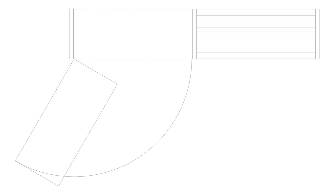 Plan Image of Door LouvredSwing Louvreclad HudsonSeries 600 Horizontal