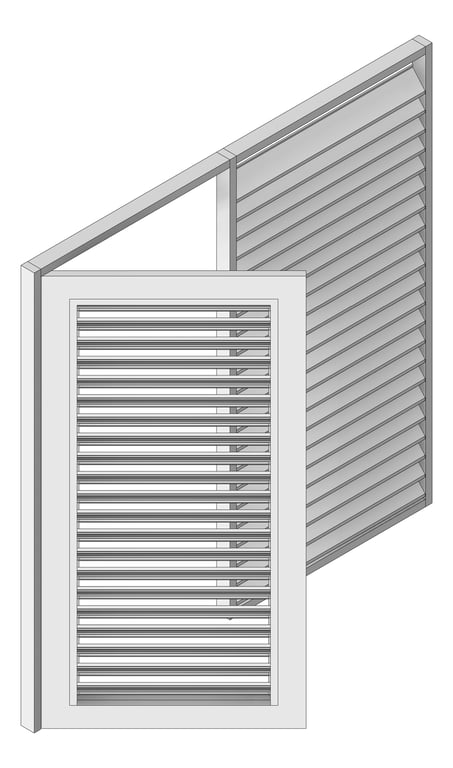 Navigate to Door LouvredSwing Louvreclad JupiterSeries
