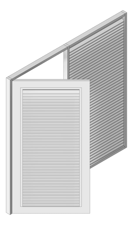 Door LouvredSwing Louvreclad NeptuneSeries Horizontal