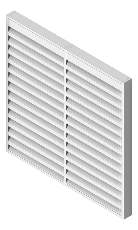 Louvres Acoustic Louvreclad HudsonSeries 200 Horizontal